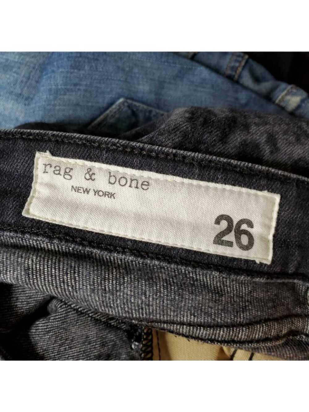 Rag & Bone Cate Mid Rise Ankle Skinny Jeans Python Snake Print 26 Distressed - Picture 7 of 9